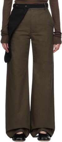 STRONGTHE Brown Pouch Trousers