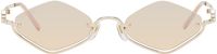 Gucci Gold Geometric Sunglasses
