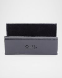 Personalized Leather Business Card Display Holder