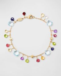 18K Yellow Gold Single-Strand Topaz Paradise Bracelet