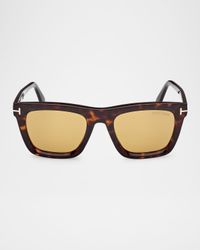 Men's Lelio Acetate Square Sunglasses