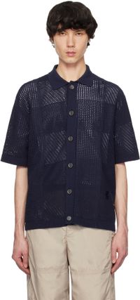 WOOYOUNGMI Navy Check Shirt