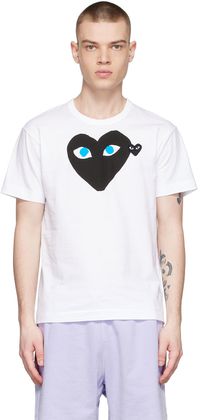 COMME des GARÇONS PLAY T-shirt blanc en coton