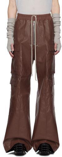 Rick Owens Brown Porterville Cargobelas Cargo Pants