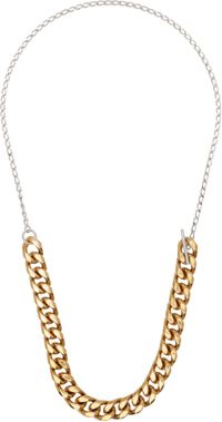 Dries Van Noten Gold & Silver Curb Chain Necklace