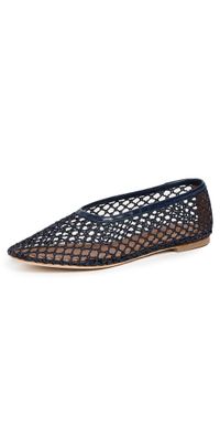 STAUD Alba Ballet Flats Navy 38