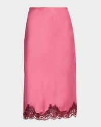 Malina Silk Midi Skirt