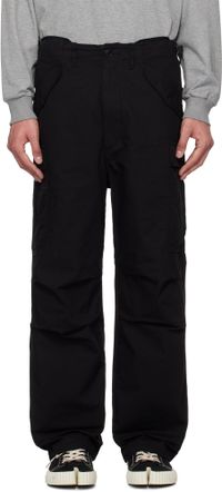 nanamica Black Wide Cargo Pants