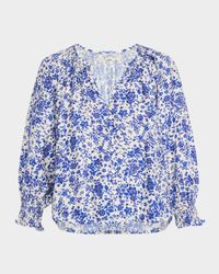 Mariah Floral Three-Quarter Sleeve Top