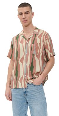 Bather Orchid Coastal Camp Shirt Pink XL