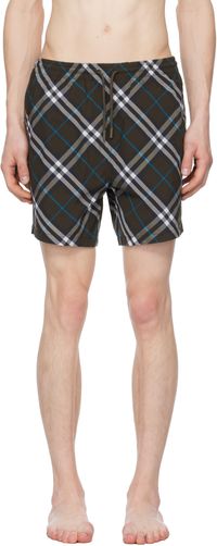 Burberry Brown Check Swim Shorts