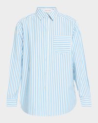 The Avril Stripe Button-Front Shirt
