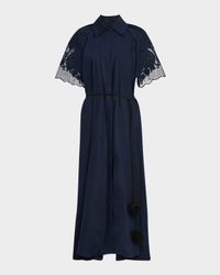 Florentina Linen-Cotton Midi Shirtdress