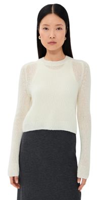 LISA YANG Solene Cashmere Sweater Cream 0