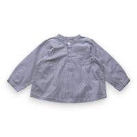Bonpoint - Seconde Main - Chemise bébé bleu - 12 mois - Taille 12M - Bleu