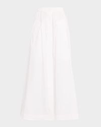 Cotton Maxi Parachute Skirt