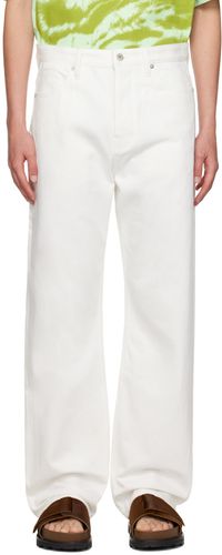 Jil Sander Jean blanc à coupe classique