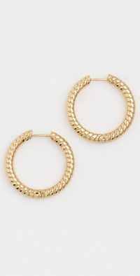 Jennifer Fisher Madison Huggies Yellow Gold One Size