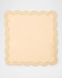 Earth Scalloped Border Napkin