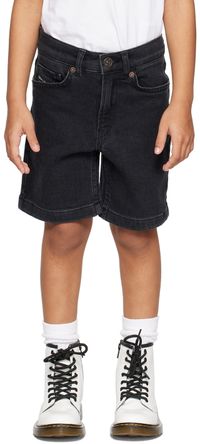 Diesel Kids Black D-Macs-Sh-J Denim Shorts