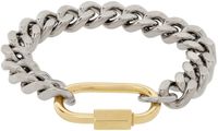 IN GOLD WE TRUST PARIS Silver Chain Bracelet