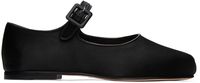 Sandy Liang SSENSE Exclusive Black Mary Jane Pointe Ballerina Flats