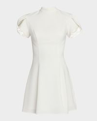 Cutout Bow-Back Mini Dress