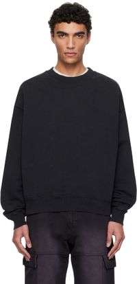 1017 ALYX 9SM Black Boxy Crewneck Sweatshirt