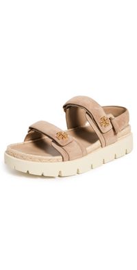 Tory Burch Kira Rope Sport Sandals Ceramic Taupe 10.5