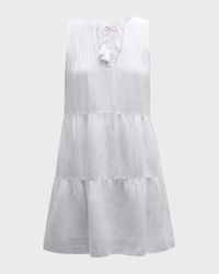 St Lucia Sleeveless Tiered Mini Dress