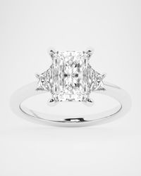 Lab Grown Diamond 18K White Gold Radiant Ring, 2.35tcw, Size 7