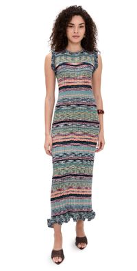 Ulla Johnson Ajak Sleeveless Knit Midi Dress Prism XL