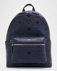Stark Mini Embossed Leather Backpack