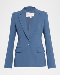 Tailored Single-Button Blazer