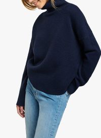 Vanessa Bruno - Col roulé en laine - Taille L - Bleu