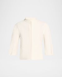 Nastro Three-Quarter Sleeve Cotton Jacket