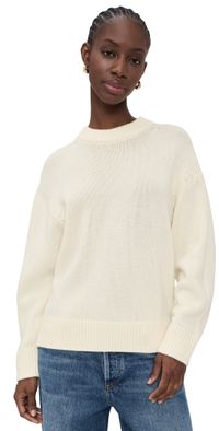 Sold Out NYC The Cashmere Signature Crew Pullover Cream M