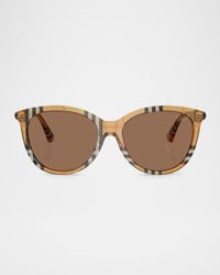 BE4455F Round Acetate Sunglasses