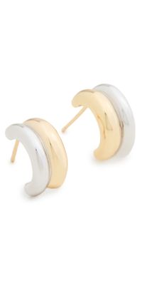 SHASHI Valina Earrings Two Toned One Size