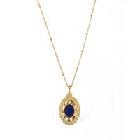 Nilai - Collier plaqué or kate - Taille Unique - Bleu