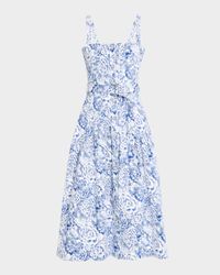 Branwen Sketchbook Floral Midi Dress