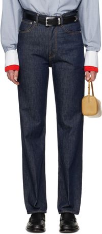 AURALEE Indigo Hard Twist Denim 5P Jeans