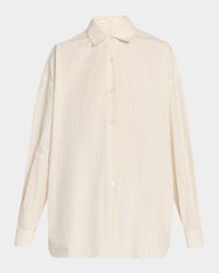 Caster Striped Oversized Button-Down Shirt