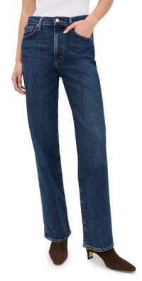 AGOLDE Harper Jeans Mid Rise Relaxed Straight Jeans Echo 25