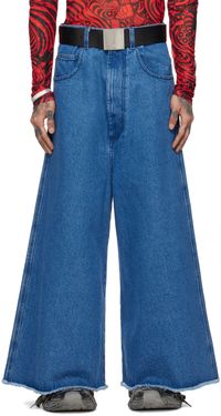 LU'U DAN Blue Cropped Jeans