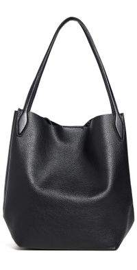 Madewell Soft Grain Large Shopper Tote Black One Size