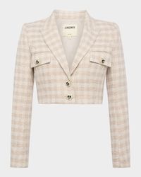 Maura Plaid Cropped Jacket