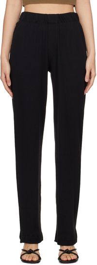 ÉTERNE Black Thermal Lounge Pants