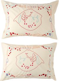 Bode Off-White Garden Party Pillowcase Set