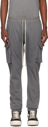Rick Owens DRKSHDW Pantalon cargo Mastodon gris - Porterville